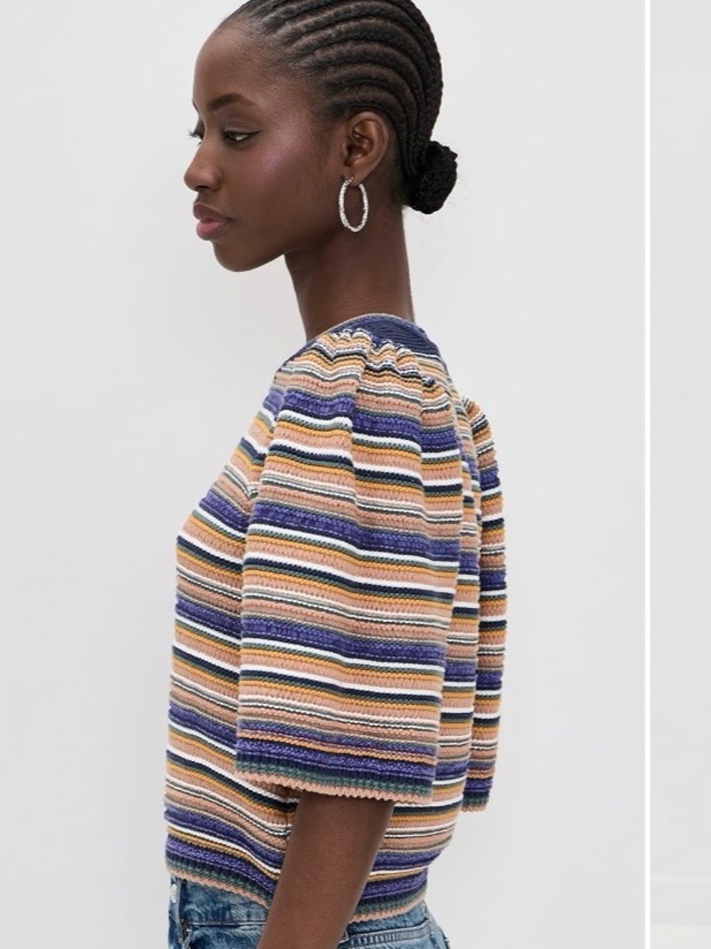 NWT Ba&sh Farfaela Multi-colour sweater - Picture 2 of 11